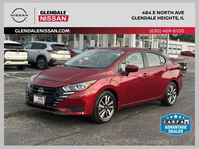 Red (Scarlet Ember Tintcoat) 2024 Nissan Versa Sedan Front-Wheel Drive Continuously Variable Transmission