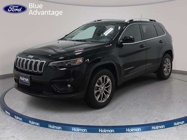 Diamond Black Crystal Pearlcoat 2019 Jeep Cherokee SUV / Crossover Four-Wheel Drive Automatic