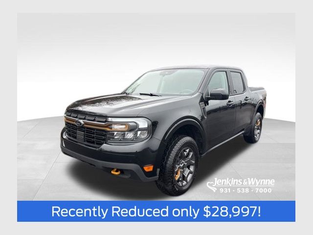 Shadow Black 2023 Ford Maverick Lariat SuperCrew AWD Pickup Truck All-Wheel Drive 8-Speed Automatic