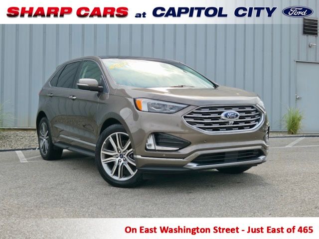 Stone Gray Metallic 2019 Ford Edge SUV / Crossover All-Wheel Drive 8-Speed Automatic
