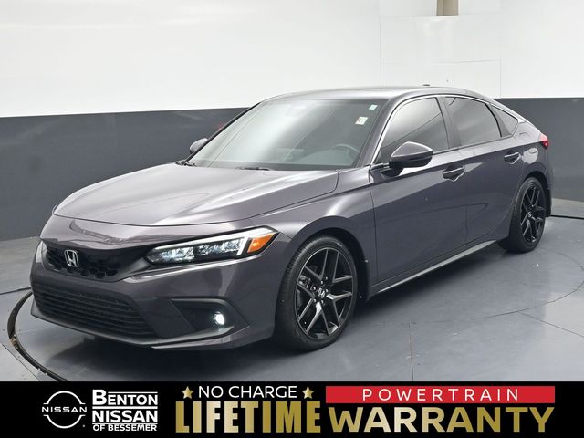 Gray 2024 Honda Civic Hatchback Hatchback Front-Wheel Drive Continuously Variable Transmission