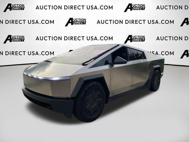 Gray (Ultra-Hard Stainless Steel) 2025 Tesla Cybertruck Pickup Truck All-Wheel Drive 1-Speed Automatic