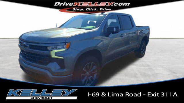 Sterling Gray Metallic 2023 Chevrolet Silverado 1500 RST Crew Cab 4WD Pickup Truck Four-Wheel Drive Automatic