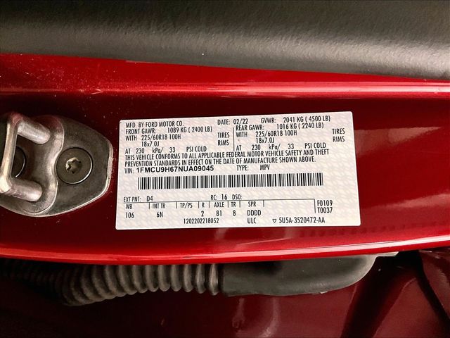 2022 Ford Escape SEL Red at Auto Express Mitsubishi