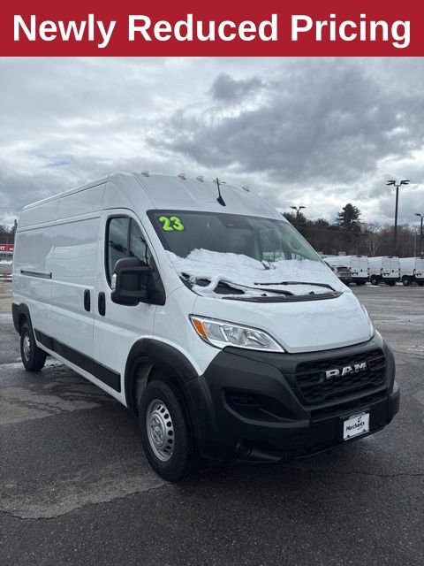 Bright White Clearcoat 2023 RAM ProMaster 2500 159 High Roof Cargo Van FWD Van Front-Wheel Drive 9-Speed Automatic
