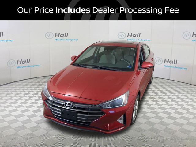 Scarlet Red 2019 Hyundai Elantra Sedan Front-Wheel Drive 6-Speed Automatic