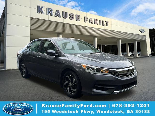 Gray (Modern Steel Metallic) 2017 Honda Accord Sedan Front-Wheel Drive Continuously Variable Transmission