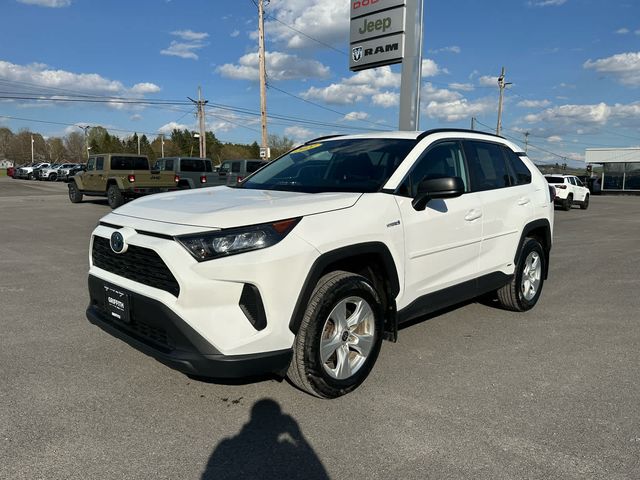 Super White 2021 Toyota RAV4 Hybrid SUV / Crossover All-Wheel Drive Continuously Variable Transmission