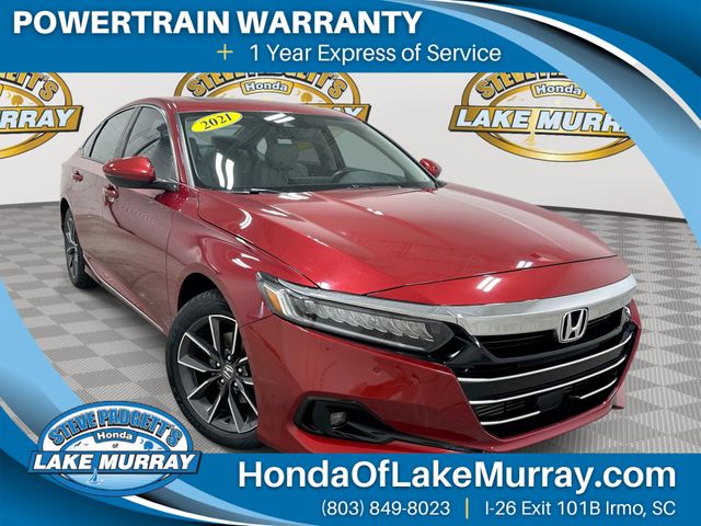 Radiant Red Metallic 2021 Honda Accord Sedan Front-Wheel Drive Continuously Variable Transmission
