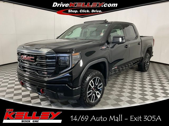 Onyx Black 2024 GMC Sierra 1500 AT4 Crew Cab 4WD Pickup Truck Four-Wheel Drive Automatic