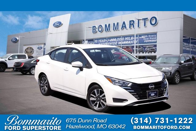 Aspen White 2025 Nissan Versa Sedan Front-Wheel Drive Continuously Variable Transmission