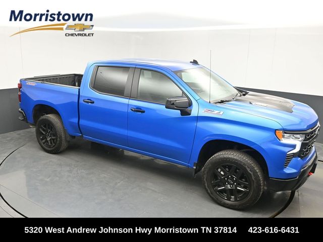 Riptide Blue Metallic 2025 Chevrolet Silverado 1500 LT Trail Boss Crew Cab 4WD Pickup Truck Four-Wheel Drive 8-Speed Automatic