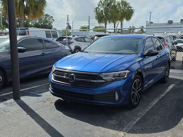Blue Metallic 2024 Volkswagen Jetta Sport FWD Sedan Front-Wheel Drive 8-Speed Automatic
