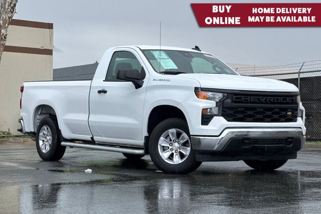 Summit White 2025 Chevrolet Silverado 1500 Work Truck Regular Cab LB RWD Pickup Truck 4X2 Automatic