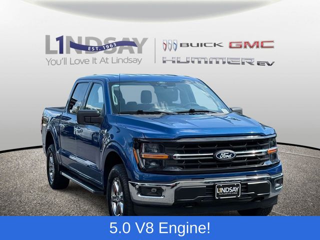 Blue Metallic 2025 Ford F-150 Pickup Truck Four-Wheel Drive Automatic