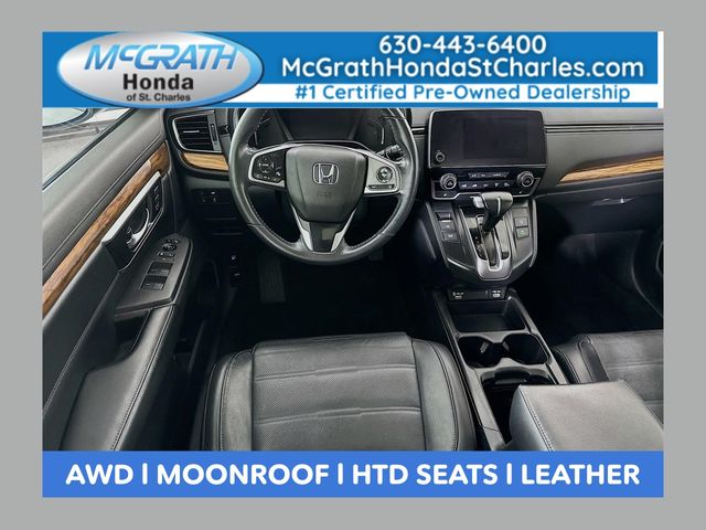 Platinum White Pearl 2020 Honda CR-V EX-L AWD SUV / Crossover All-Wheel Drive Continuously Variable Transmission