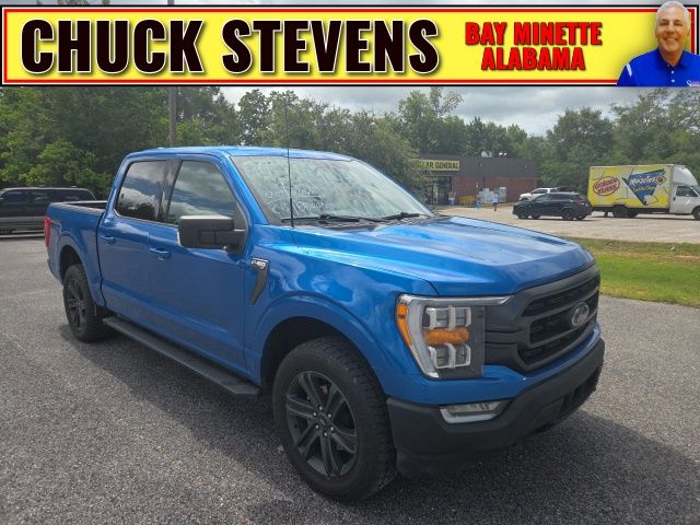 Blue Metallic 2021 Ford F-150 Pickup Truck Four-Wheel Drive Automatic