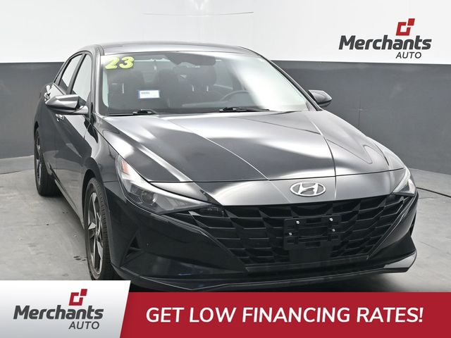 Onyx Black 2023 Hyundai Elantra Sedan Front-Wheel Drive Continuously Variable Transmission