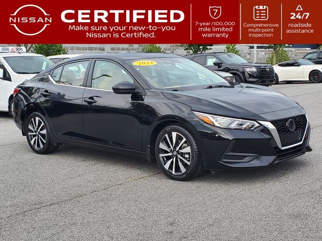 Super Black 2023 Nissan Sentra Sedan Front-Wheel Drive Continuously Variable Transmission