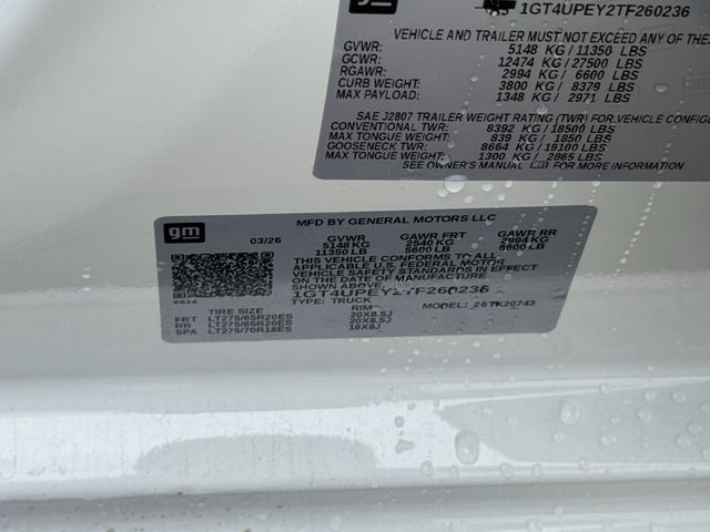 2026 GMC Sierra 2500HD AT4 White at Big Star Buick GMC
