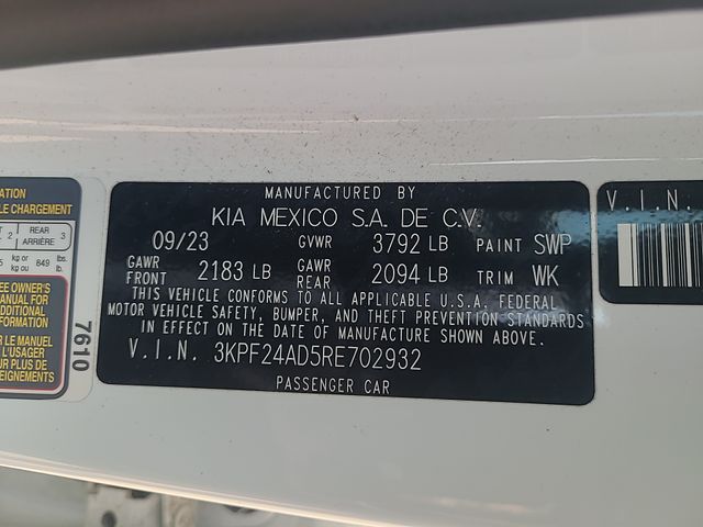 Used 2024 Kia Forte Sedan