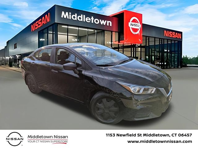 Super Black Metallic 2021 Nissan Versa S FWD Sedan Front-Wheel Drive 5-Speed Manual