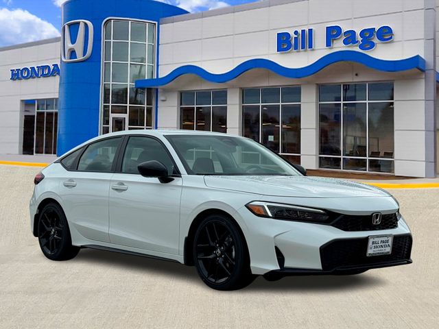 Platinum White Pearl 2026 Honda Civic Hatchback Hatchback Front-Wheel Drive Continuously Variable Transmission