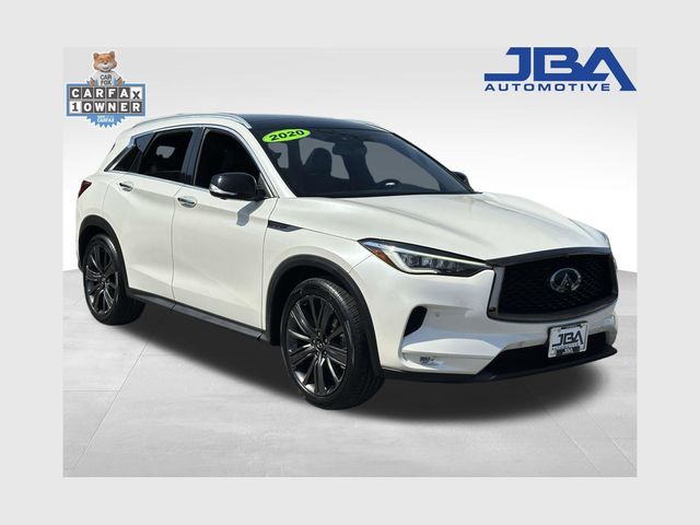 Majestic White 2020 INFINITI QX50 Essential AWD SUV / Crossover All-Wheel Drive Continuously Variable Transmission