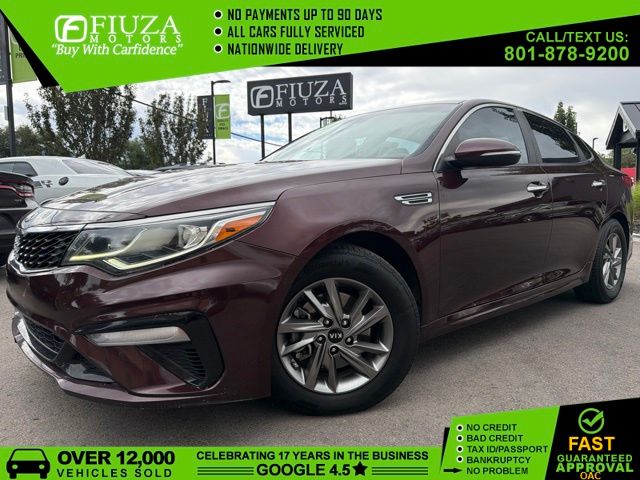 Red (Sangria) 2019 Kia Optima Sedan Front-Wheel Drive 6-Speed Automatic