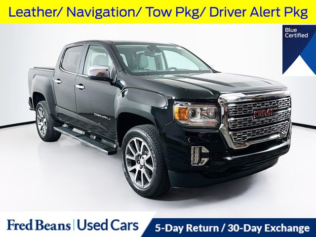 Onyx Black 2021 GMC Canyon Denali Crew Cab 4WD Pickup Truck Four-Wheel Drive 8-Speed Automatic
