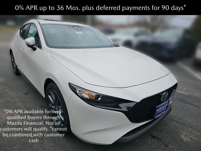 Snowflake White Pearl Mica 2026 Mazda MAZDA3 Hatchback Front-Wheel Drive 6-Speed Automatic