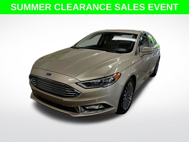 White Gold 2017 Ford Fusion Sedan All-Wheel Drive 6-Speed Automatic