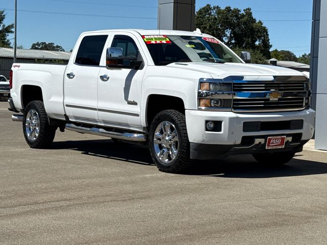 Summit White 2016 Chevrolet Silverado 2500HD High Country Crew Cab 4WD Pickup Truck Four-Wheel Drive 6-Speed Automatic