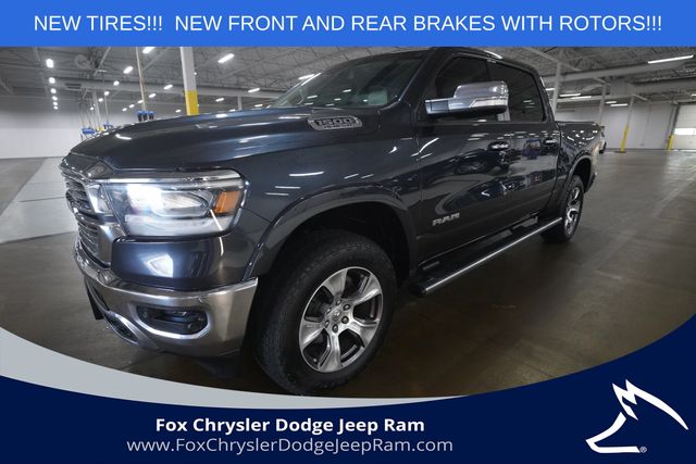 Gray (Maximum Steel Metallic Clearcoat) 2019 RAM 1500 Pickup Truck Four-Wheel Drive 8-Speed Automatic