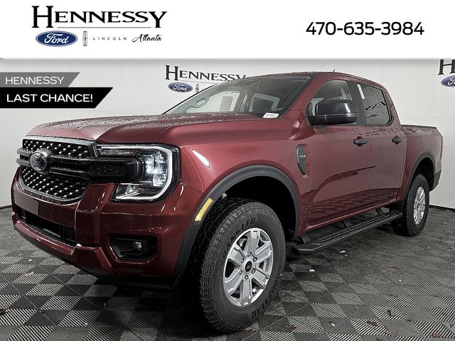 Ruby Red Metallic 2025 Ford Ranger XL SuperCrew RWD Pickup Truck 4X2 Automatic