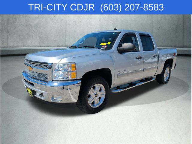 Silver Ice Metallic 2013 Chevrolet Silverado 1500 Pickup Truck Four-Wheel Drive 6-Speed Automatic Overdrive