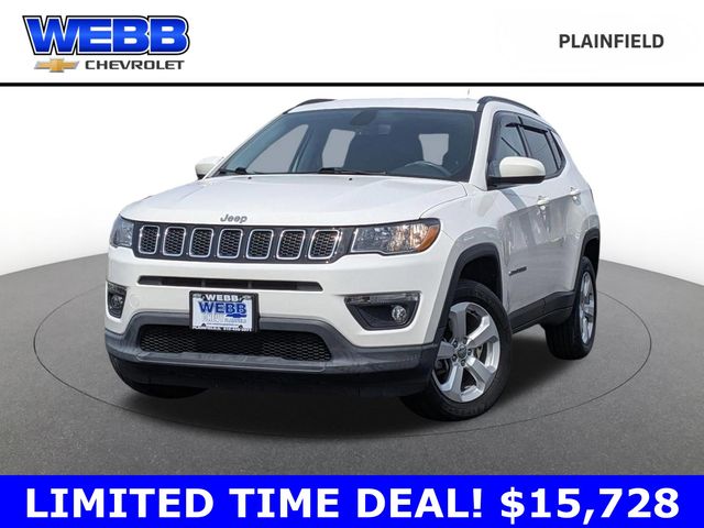 White Clearcoat 2020 Jeep Compass Latitude 4WD SUV / Crossover Four-Wheel Drive 9-Speed Automatic