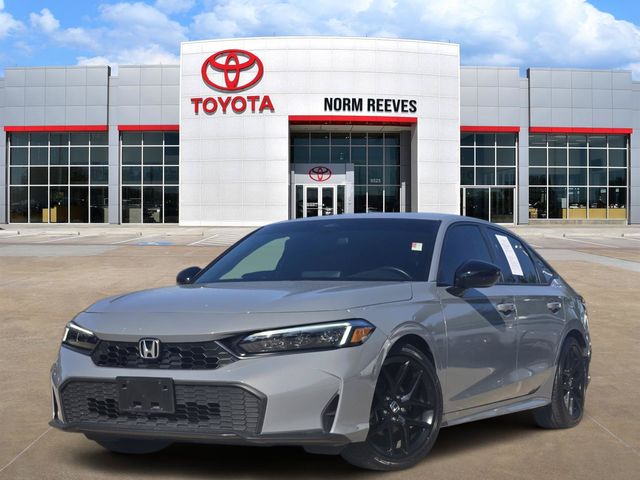 Urban Gray Pearl 2025 Honda Civic Sedan Front-Wheel Drive Continuously Variable Transmission