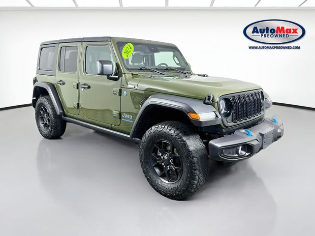 Sarge Green Clearcoat 2024 Jeep Wrangler 4xe SUV / Crossover Four-Wheel Drive 8-Speed Automatic