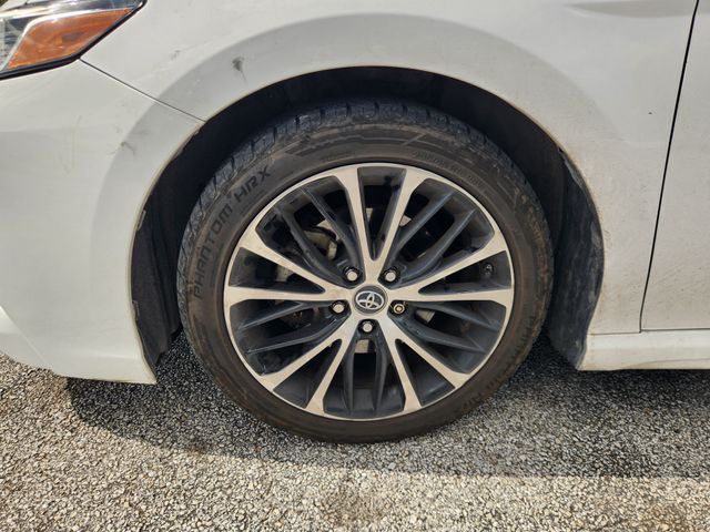 2019 Toyota Camry SE White at Cook Ford