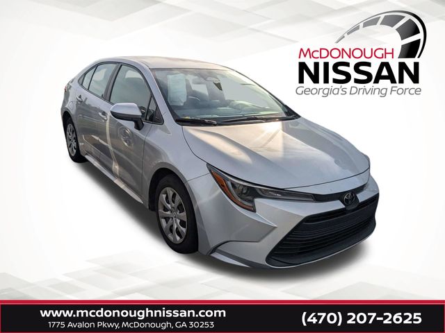 Classic Silver Metallic 2024 Toyota Corolla LE FWD Sedan Front-Wheel Drive Continuously Variable Transmission