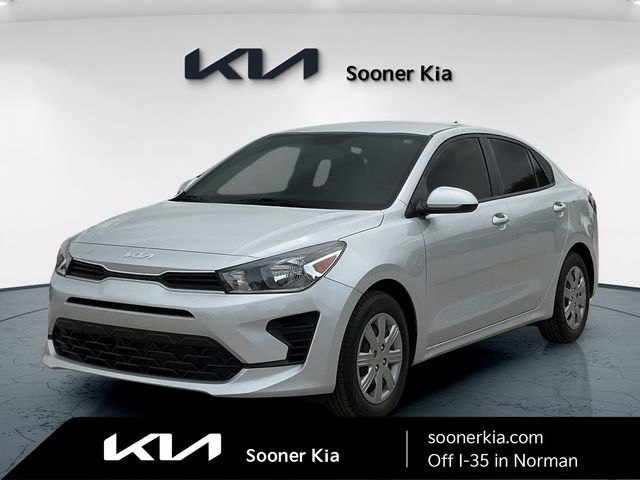 Silky Silver 2023 Kia Rio LX FWD Sedan Front-Wheel Drive Continuously Variable Transmission
