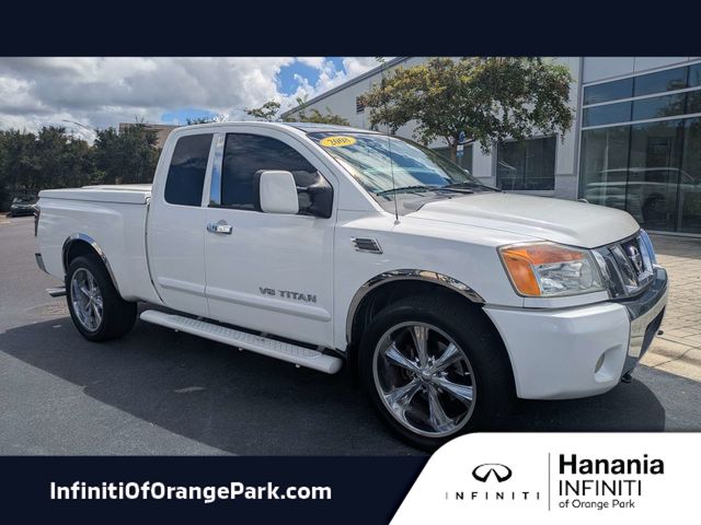 White (Blizzard Pearl) 2008 Nissan Titan Pickup Truck 4X2 5-Speed Automatic