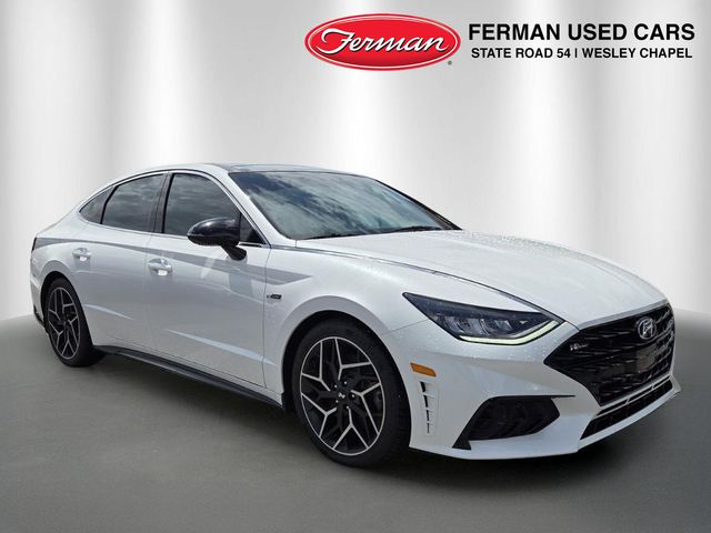 Quartz White 2022 Hyundai Sonata Sedan Front-Wheel Drive 8-Speed Dual Clutch