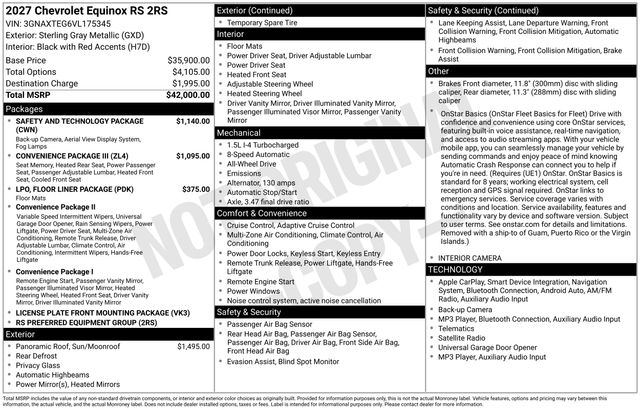 New 2027 Chevrolet Equinox SUV
