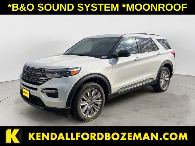 White Metallic 2023 Ford Explorer SUV / Crossover All-Wheel Drive Automatic