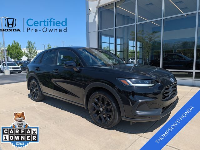 Crystal Black Pearl 2024 Honda HR-V Sport AWD SUV / Crossover All-Wheel Drive Continuously Variable Transmission