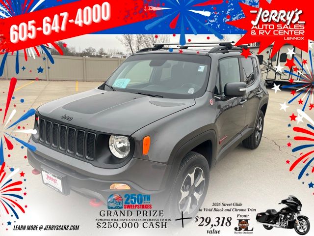 Gray (Granite Crystal Metallic Clearcoat) 2020 Jeep Renegade Trailhawk 4WD SUV / Crossover Four-Wheel Drive 9-Speed Automatic