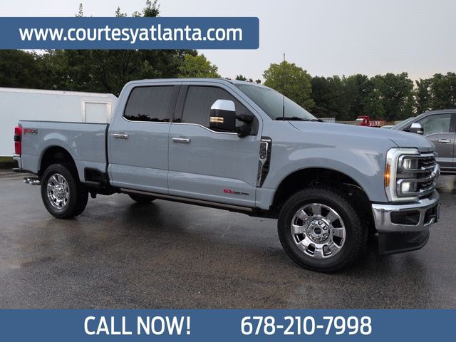Glacier Gray Met Tri-Coat 2025 Ford F-350 Super Duty Pickup Truck Four-Wheel Drive Automatic