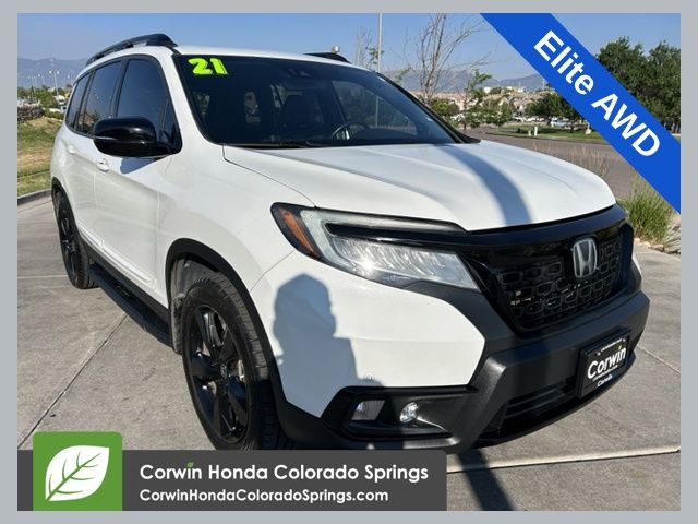 Platinum White Pearl 2021 Honda Passport SUV / Crossover All-Wheel Drive 9-Speed Automatic